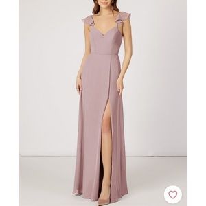 Azazie Everett Bridesmaid Dress Vintage Mauve Size 8